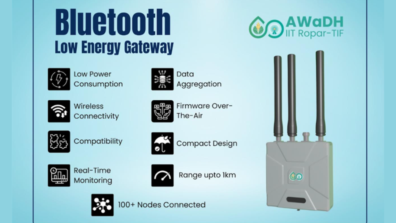 IIT Ropar unveils cost-effective bluetooth low energy gateway with advanced data security to revolutionize IoT applications