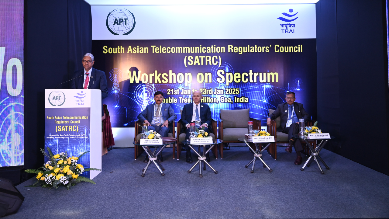 TRAI Chairman Inaugurates the 3-day Long SATRC Workshop on Spectrum in Goa