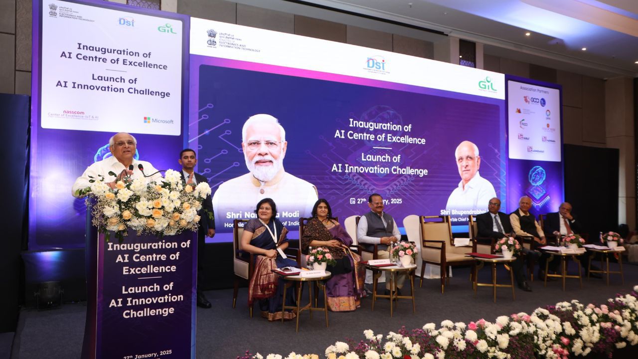 Gujarat CM Inaugurates AI Center of Excellence at GIFT City, Marks Milestone in AI Innovation