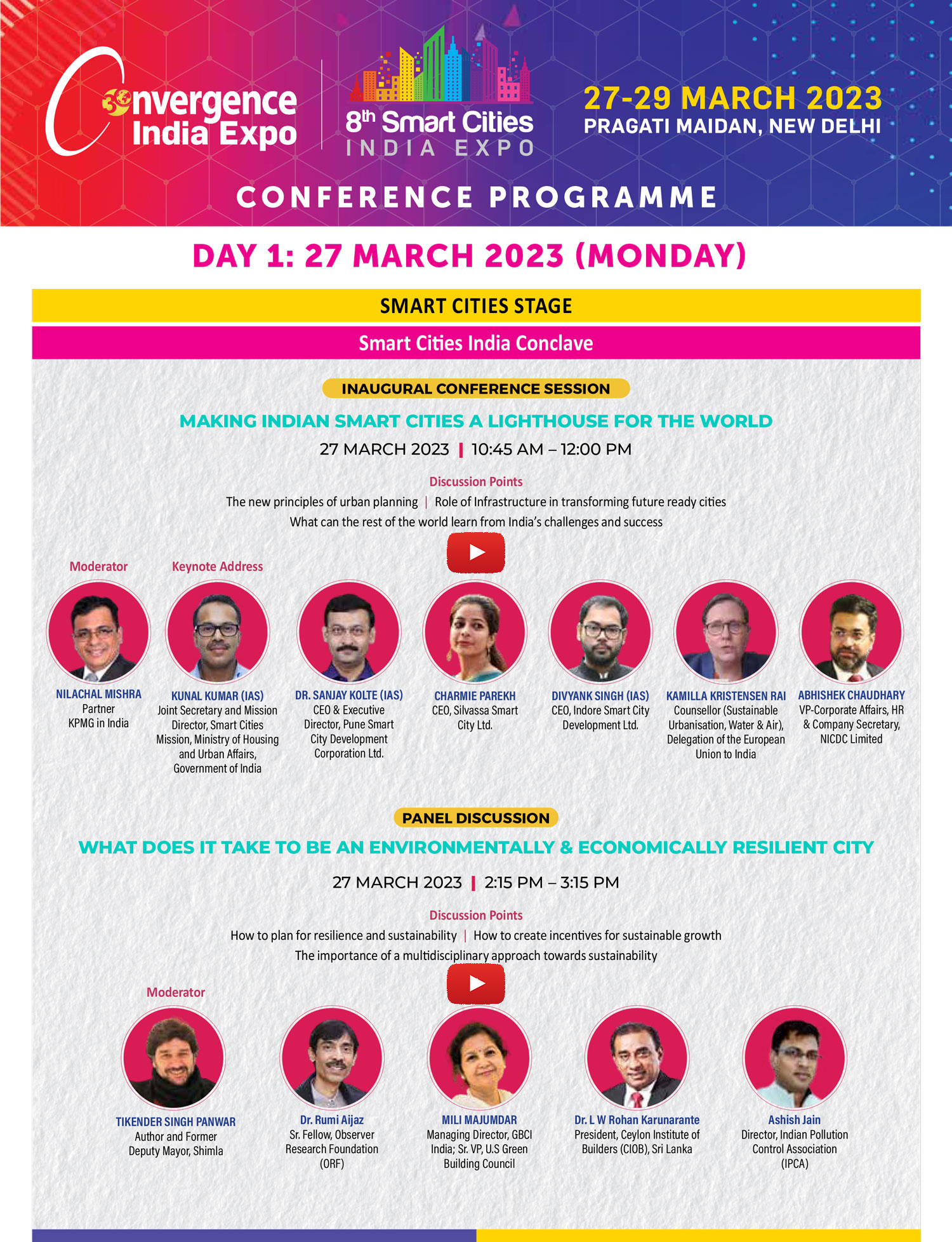 Conference Programme - Convergence India expo