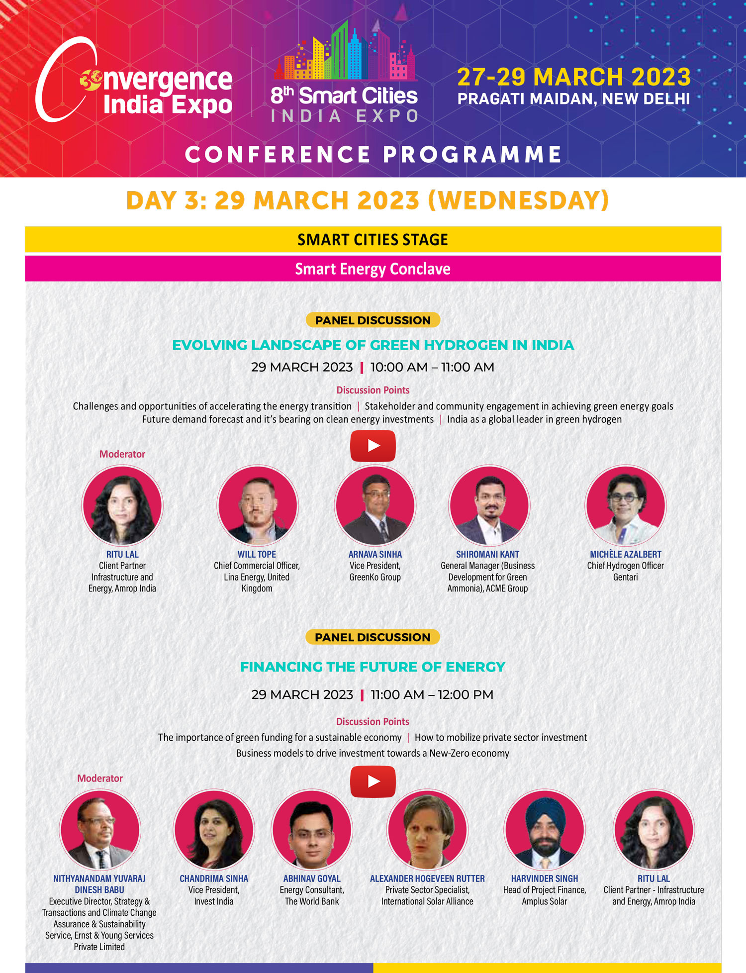 Conference Programme - Convergence India expo